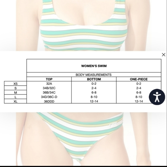 NWT Solid & Striped Elle Stripe Rib Bikini Top - Picture 8 of 12